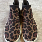 Rothy's  Leopard Print Knit Chelsea size 6 Ankle Slip On Sneaker Shoes Women Boot Photo 0