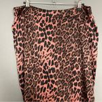 Traffic People Wrap Skirt Leopard Print XL Animal Pattern Playful Funky Flirty Pink Photo 3