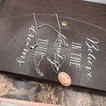 Handmade  Light Pink Cameo Necklace Stainless Steel Chain 18” Vintage Styl Photo 4