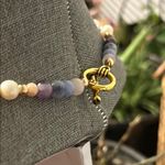 Handmade ✨ Freshwater Pearl + Amethyst + Rose Quartz + Agate Beaded Necklace Photo 3