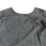 Volt Designs Rose Print Dress Stripe Back Colorful Stretch Size 3 Large Women's Pink Photo 7