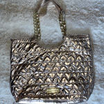 Betsey Johnson Betsy Johnson Gold Quilted Tote Bag Photo 0