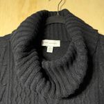 Free Assembly Women’s Sleeveless Cable Knit Cowl Neck Sweater Dress Black M8/10 Size M Photo 3