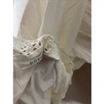 Womens Doen White Eyelet Sleeveless Maxi Nightgown Dress Medium‎ M Photo 9