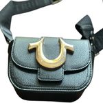 True Religion Women's Black Horseshoe Logo Crossbody Bag Photo 1