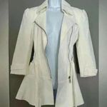 Bebe Flirty Zip Coat White (319) Photo 11