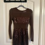Hello Molly  Brown Sequin Mini Dress Photo 2