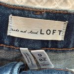 Loft  Distressed Blue Denim cropped Jeans Photo 2