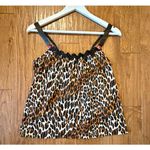 Betsey Johnson Betsy Johnson Y2K leopard ruffled bow tank size small Photo 7