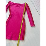 Ivy Park adidas x Dress Pink Velour Mini Long Sleeve Off The Shoulder Bodycon S Photo 6
