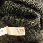 The Limited  Black Cold Shoulder Sequin Sweater Mohair XS Photo 12