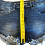 KanCan High Waisted Jeans Shorts Frayed Hem Womens Size 11 Blue Photo 4