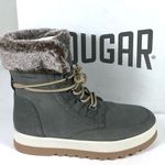 Cougar Vanetta Faux Fur Trim Waterproof Boots Moss Size 11 NEW Green Photo 2