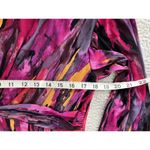 London Times  Twisted Front 3/4 Sleeve A-Line Dress Berry Multi Print Size 16 Photo 10