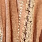 Free People REVOLVE SILVERLAKE COTTON LACEY LONG SLEEVE BOHO PEACH TOP S Photo 9