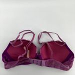 PINK - Victoria's Secret  Date Push Up Bra Lace Strappy Adjustable Purple 32B Photo 4