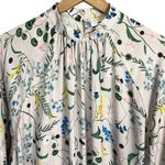 H&M Anna Glover x  NWOT Beige w/ Floral Print Flowy Bell Sleeve Mini Dress Size S Photo 3
