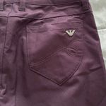 Emporio Armani New Sabrina Maroon Burgundy Cropped Slim Skinny Jeans, size 28” Photo 9