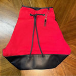 Ralph Lauren  Sport Red and Blue Drawstring Backpack 90s y2k One Strap Photo 0