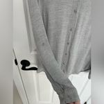 EXPRESS  The City Shirt Gray Button Down High Low Hem Women’s Size S Photo 2