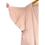 Free People  Knot Me Tie Front Cropped Shirt Womens LG Ballet Flutter Feminine Photo 4