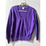 A New Day A New Day Womens V-Neck Long Sleeve Sweater Purple L Photo 1