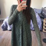 Show Me Your Mumu NWOT New Green Crochet Lace Eyelet Long Sleeve Dress XS Photo 2