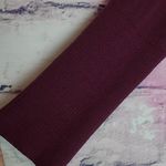 LEWIT PARTIAL BUTTON FRONT V NECK RIBBED CARDIGAN SWEATER MERINO WOOL SILK SMALL Red Photo 4