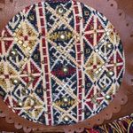 Raj Dark Caramel Tan Hobo Shoulder Strap Fringe Embroidery Beads Boho Hippie Bag Photo 3