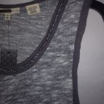 Miss Me  L Black Silver Tank Top Photo 2