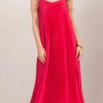 Johnny Was Maxi Dress Womens XS Pink Tye Pleated Midi Feminine Romantic Bohemian Photo 0