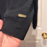 Calvin Klein  Womens Black Cardigan Sweater Gold Buttons Knit Top Large L‎ Photo 1