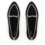 Birdies  The Blackbird Knit Flat Shoes 8.5 Black Tan Pointed Almond Toe Photo 0