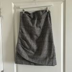 House of Harlow New  Houndstooth Wool Blend Strapless Ruched Academia She… Photo 7