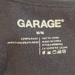 Garage Black One Shoulder Long Sleeve Cutout Crop Top Women’s Size M Photo 2