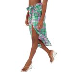 Revolve  Plush Plaid Sarong Skirt(Size Medium) Photo 1