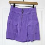 Ramy Brook  Rosalie Mini Skirt Half Zip Purple Womens Size‎ Small Photo 0