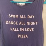 Wildfox  Couture Pizza Party 90's Baby Doll‎ Dress Blue size Small Photo 3