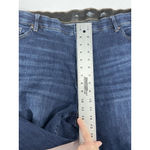 st. john's bay Womans St John’s Bay Blue Jeans 24 W Elastic Waist Photo 5