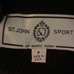 St. John  Sport by Marie Gray brown/gold tinsel thread leopard sw… Photo 8