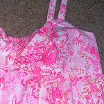 Lilly Pulitzer Azora Cotton Midi Dress Peony Pink Seaside Scene 14 Photo 6