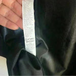 Spanx  Leather Like Combo Shapewear Fitted Sheath Midi Dress in Black Size M‎ NWT Photo 12