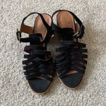 Caslon  Camryn Stacked Block Heel Black Sandal‎ womens 4.5 Photo 1