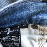 7 For All Mankind Blue High Waisted Ankle Skinny Denim Jeans Women's Size 24 Photo 11