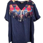 Vintage Ozark Mountain Jean Co. Shirt Blue Size L Photo 0