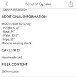 Band of Gypsies NWT Kingston Floral Midi Skirt Photo 3