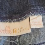 Belle by Kim Gravel Women’s Denim Shorts Size 12 Dark Wash Raw Hem NWOT Blue Photo 4