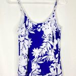 Everly 3/$30 | Blue White Tropical Floral Tank Top S Photo 5