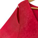 Chico's Travelers Red Dress Split Shoulder Photo 3