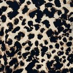 Merona Vtg Y2K Babydoll Leopard Blouse Brown Small Photo 4